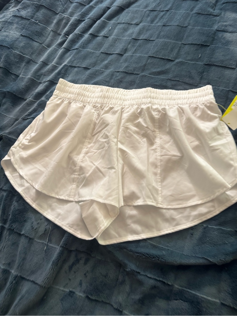 Women’s White Layered Athletic Shorts